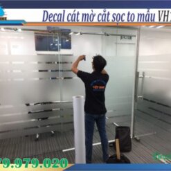 giá decal mờ dán kính văn phòng